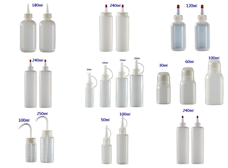 30ml/60ml/100ml Round Plastic Bottle for Hair Care