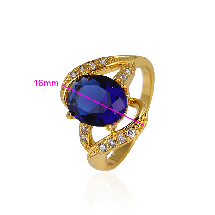 Xuping Zircon Gold-Plated Women Finger Ring