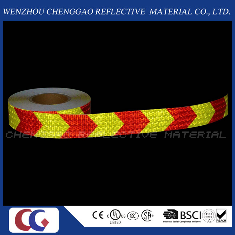 Self-Adhesive PVC Arrow Reflective Safety Warning Conspicuity Tape (C3500-AW)