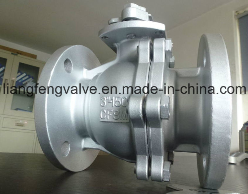 API Stainless Steel CF8 / CF8m / Wcb Flanged Ball Valve