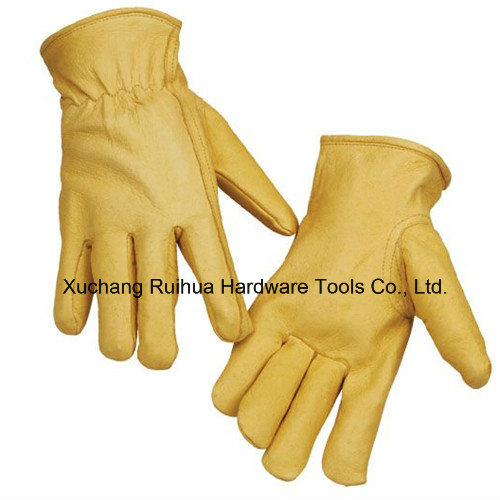 10''cowhide Split Leather Truck Driver Gloves, Sheep Leather Driving Glove, Goat Skin Glove/Sheep Leather Glove, Goat Leather Unlined TIG Welding Gloves