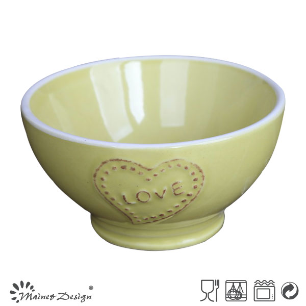 VARIOUS COLOR CERAMIC STONEWARE BOWL