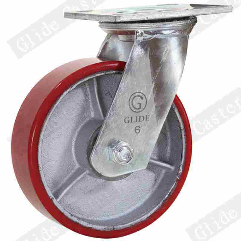 Heavy Duty Iron Core PU Swivel Caster Wheel (G4209)