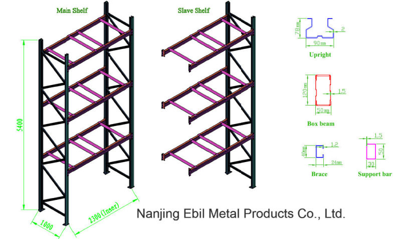 Widely Use in Industrial Heavy Duty Teardrop Racking