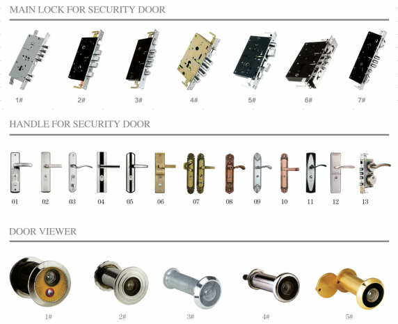 New Design and High Quality Steel Security Door (JC-007)