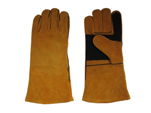 Cow Split Leather Palm Reinforced Welding Work Glove