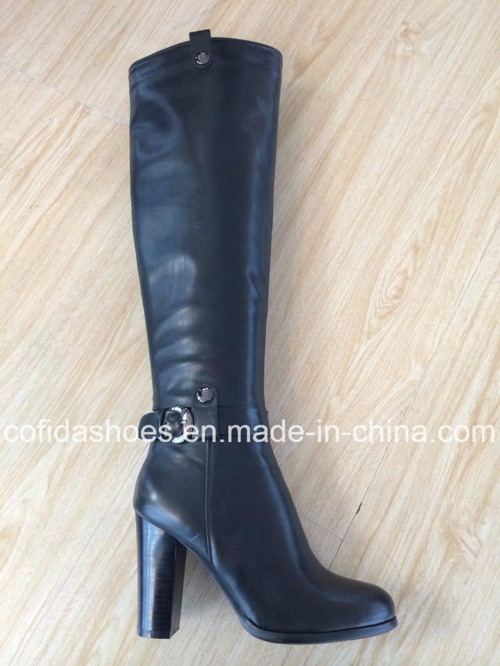 New High Heels Women Sexy Leather Boots for Fashion Lady