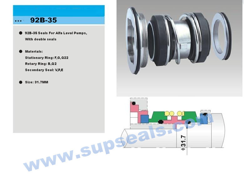 Mechanical Seal Alfa Laval Pump Mechanical Seals