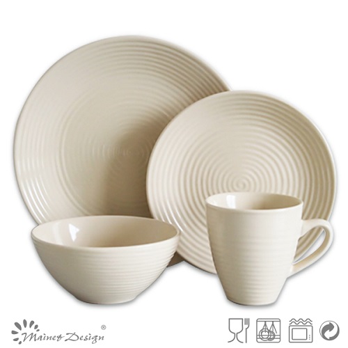 16PCS Swirl Stoneware Dinner Set