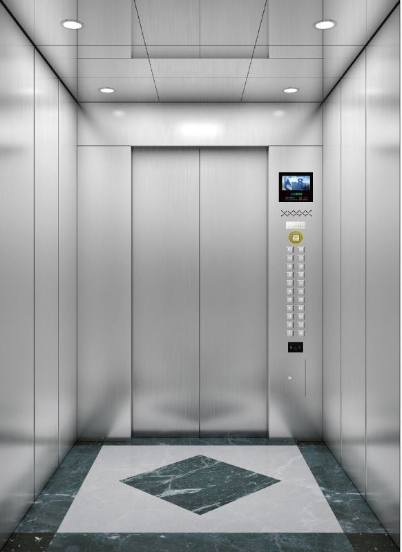 Aksen Hairline and Mirror Passenger Elevator