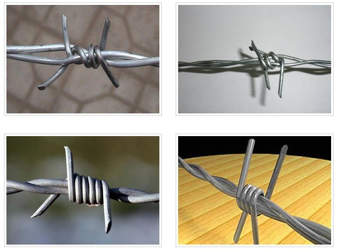 High Tensile Galvanized PVC Coated Barbed Iron Wire for Security