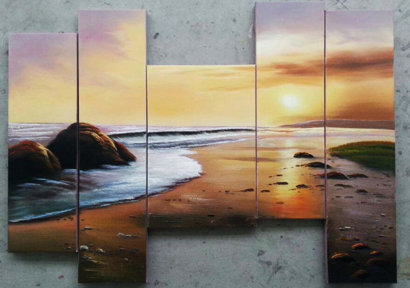 Handmade Seascape Oil Painting on Canvas