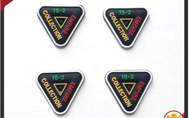 Rubber Patch (KS-RL0365) Customized 3D Logo Soft PVC Silicone Rubber Badge Silicone Patch