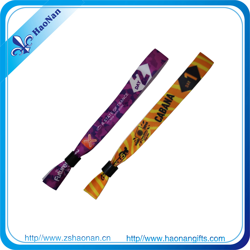 Promotion Gifts Custom Logo Printing Polyester Wristbands/Bracelets