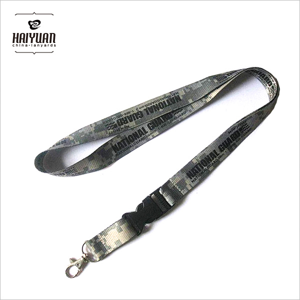 Custom High Quality Military Camouflage Sublimation/Woven Lanyard