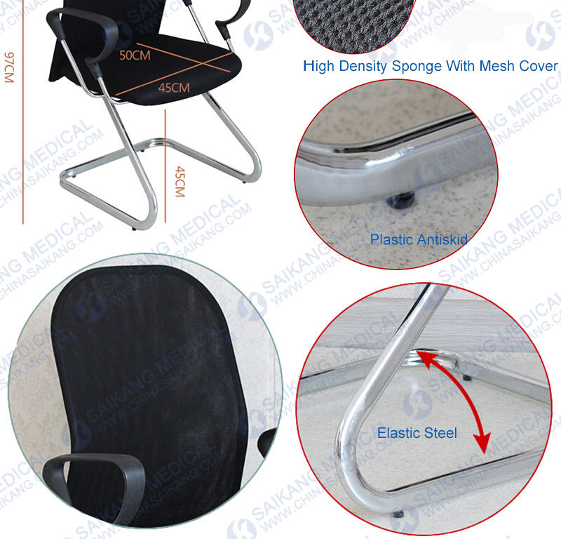 Heavy Duty Doctor/Patient Chair with High Back (CE/FDA/ISO)