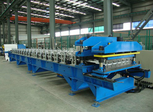 PLC Control System Glazed Tile Roof Roll Forming Machine