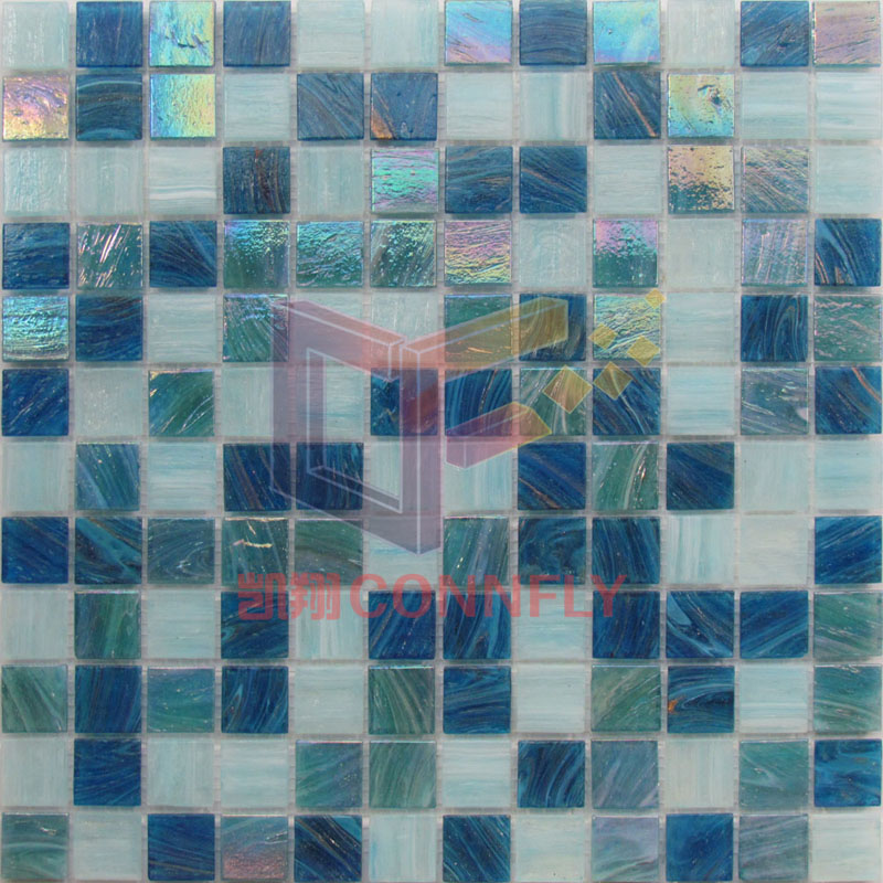 Dark Blue Crystal Mosaic Tile for Pool Under Water Use (CSJ149)