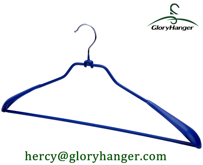 Hanger with Big Shoulder PVC Coated Metal Hanger