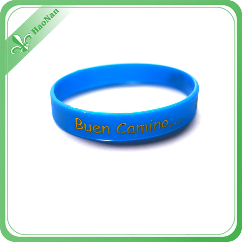 Custom Logo Debossed Printing Promotional Gift Silicone Bracelet