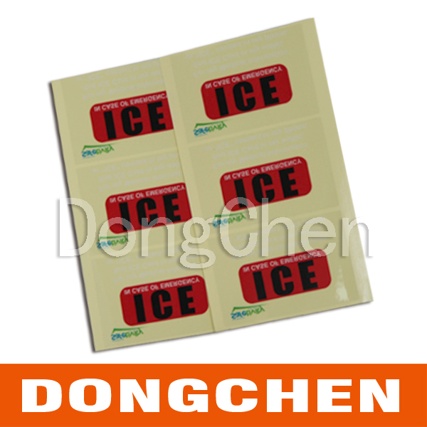 Roll Waterproof Printed Chemical Medicine Adhesive Label