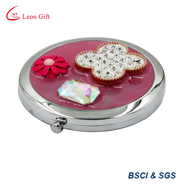 High Quality PU Leather Compact Makeup Mirror