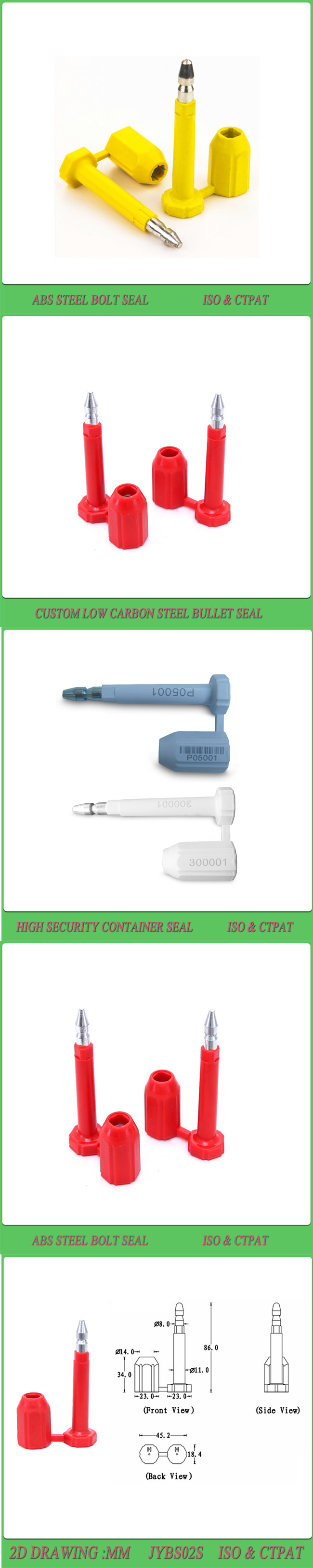 Safety Seal (JYBS02) , Container Bolot Seal