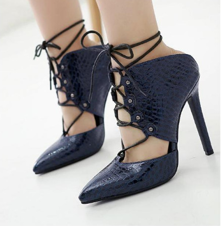 Sex High Heel Women Shoes with Lace-up (HC 07)