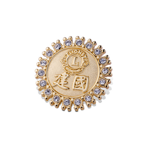 Custom Antique Gold Plated Metal Badge (GZHY-KA-026)