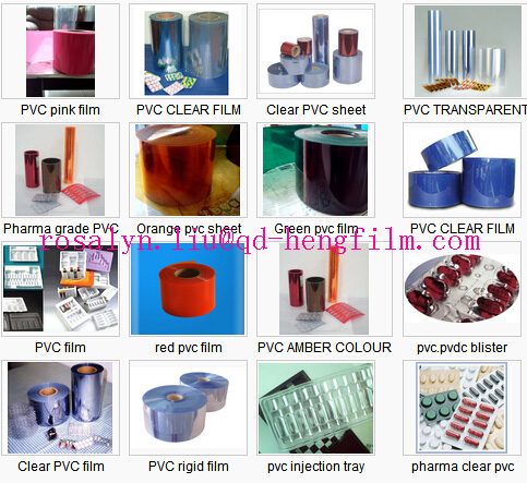 Blister Rigid PVC Film Blue Color Pharma Packing 0.25mm for Tablet