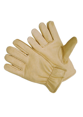 Pig Grain Leather Driver Winter Glove