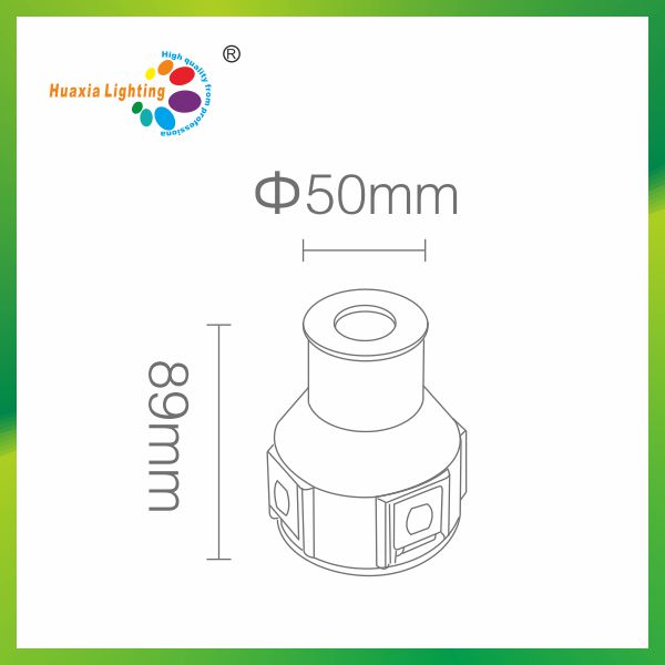 1W IP68 Stainless Steel Polarized Light LED Inground Light with ABS Niche