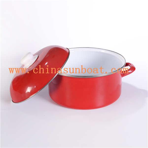 Sunboat Enamel Casserole Withenamel Lid / Cover Kitchenware