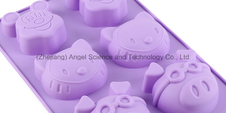 Milky Mouse Kitty Pig Shape Silicone Cake Mold Baking Tool Sc23