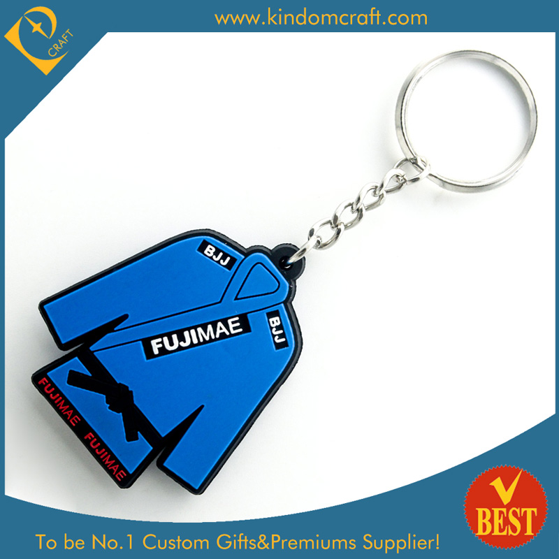 High Quality Promotional Fashion Design PVC T-Shirt Key Chain as Gift From China