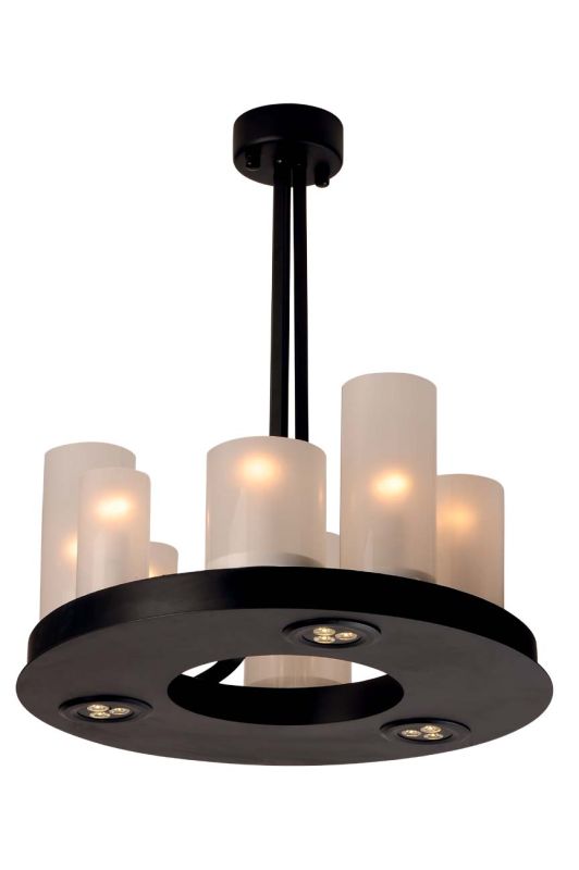 Metal Bar Candle LED Pendant Lamp