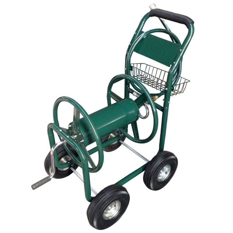 4 Wheel Garden Water Hose Reel Cart