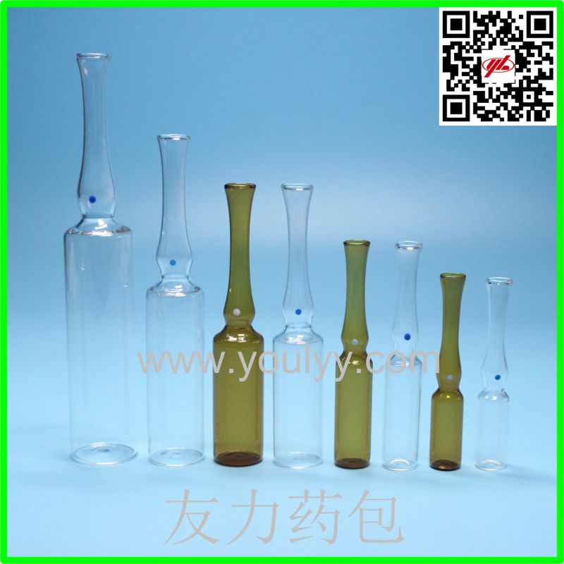 Clear and Amber Medical Glass Ampoule