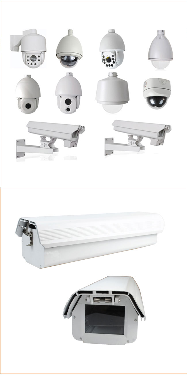 All Kinds of Aluminum Alloy Dome Bullet CCTV Camera Housing