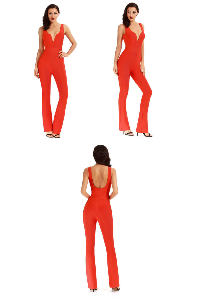 Ladies Sexy Long Jumpsuit Women Suit