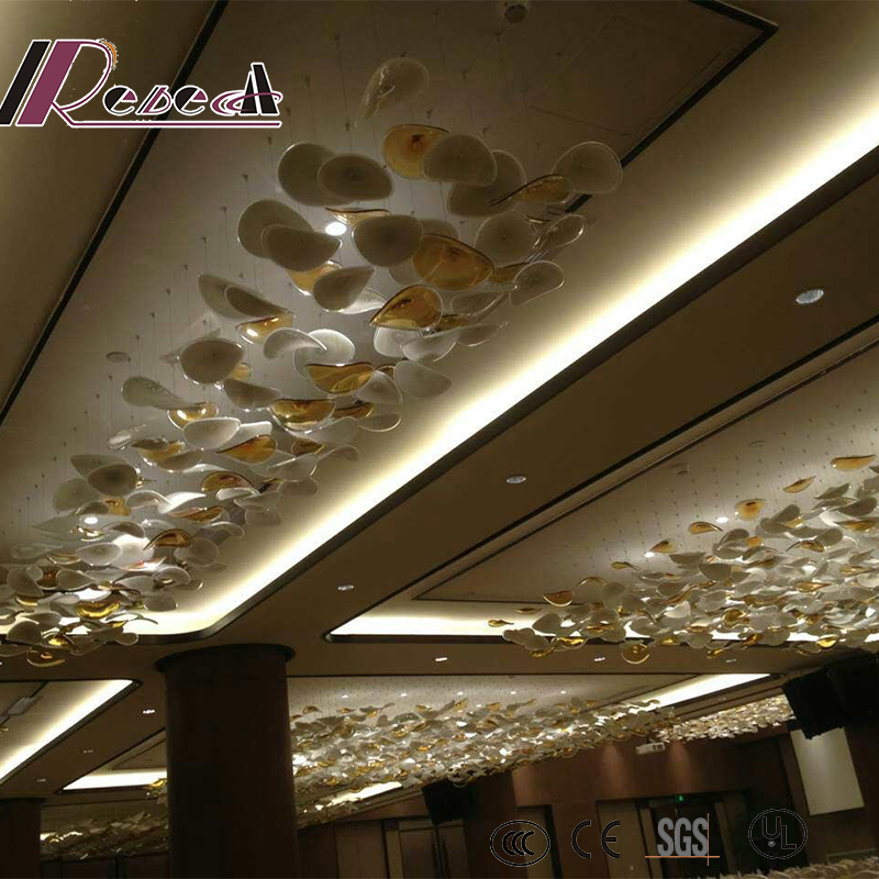 Decorative Glass Hanging Broken Colour Pendant Lamp for Restaurant