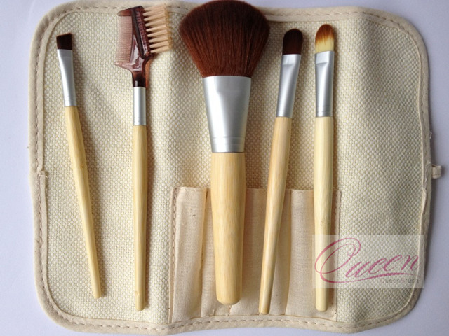 Bamboo 5PCS Cosmetic Makeup Brush Set