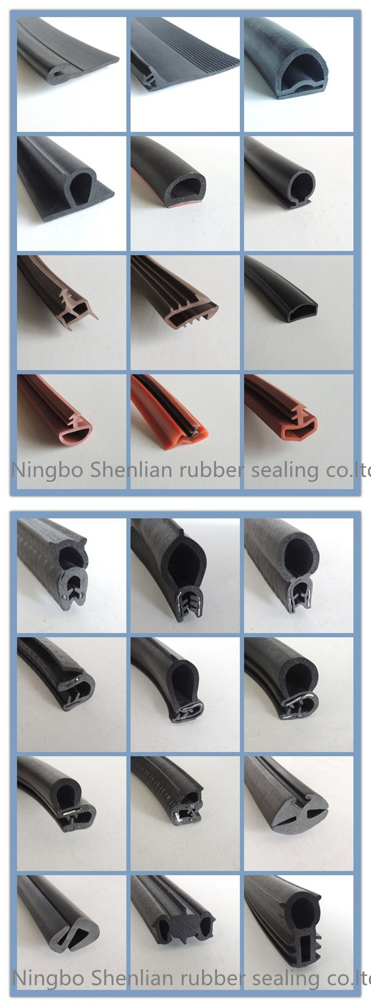 Rubber Extrusion Flexible Foam Seal Strips