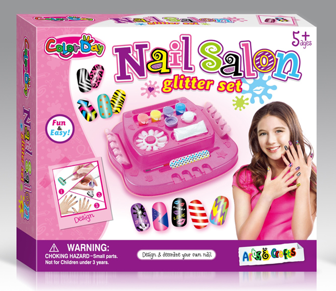 Girls Beauty Set DIY Nail Salon Nail Beauty (H0178125)