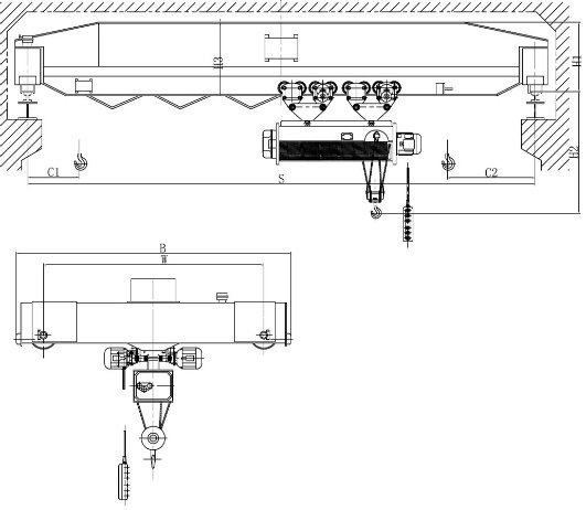 10 Ton Single Girder Explosion Proof Overhead Crane