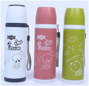 Lovely Creative Portable Bottle, Stainless Steel Vacuum Cup for Children