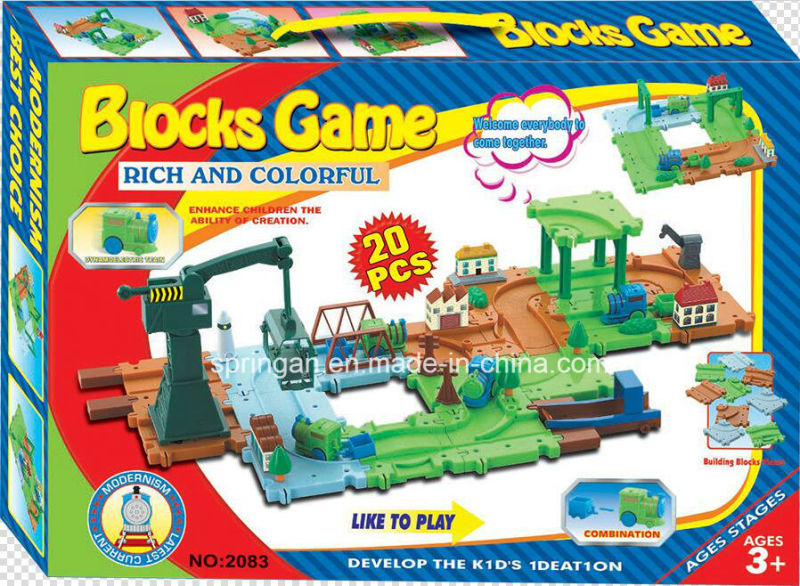 Blocks Game Train Set Track Toy