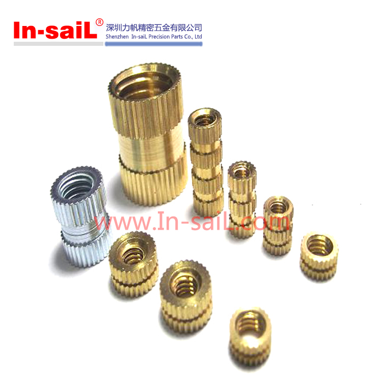 China Supplier Fastener Service Symmetrical Brass Threaded Inserts Nut for Plastic Manufacturer