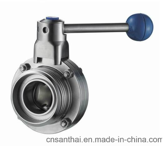 2016 Sanitary Butt-Welded Butterfly Valve with Duck Handle