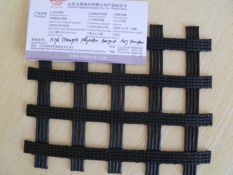 Biaxial Polyester Geogrid for Road Construction